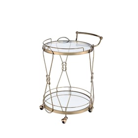 Acme Furniture Zekera Champagne Serving Cart