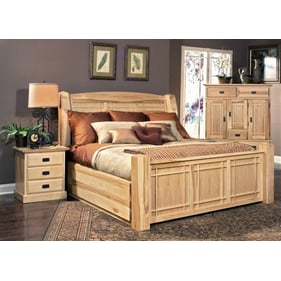 A-America Amish Highlands Natural 2pc Bedroom Set with King Storage Bed