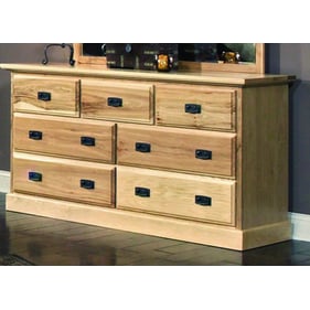 A-America Amish Highlands Natural 7 Drawer Dresser