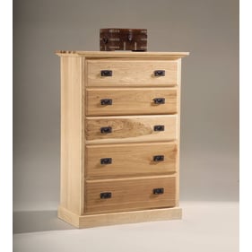 A-America Amish Highlands Natural 5 Drawer Chest