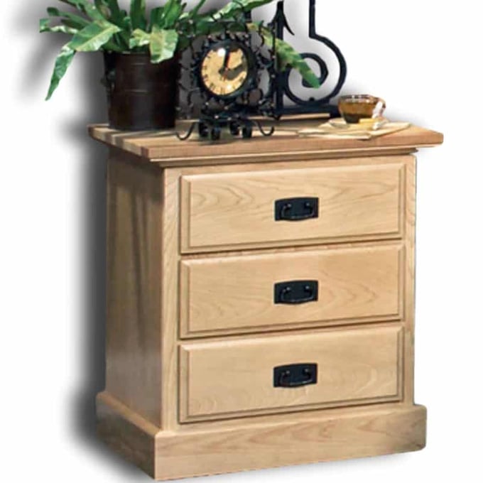 A-America Amish Highlands Natural 3 Drawer Nightstand AAF-AHINT5750