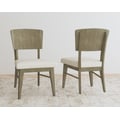 Barbossa Panel Back Side Chair with Upholstered Seating