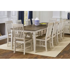 A-America Beacon Smokey White Peppercorn 11pc Dining Room Set