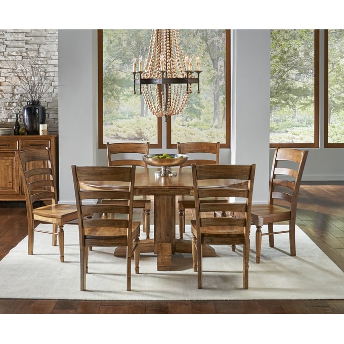 A-America Bennett Smoky Quartz 7pc Dining Room Set AAF-BENSQ-DR-S3