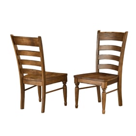 2 A-America Bennett Smoky Quartz Ladderback Side Chairs