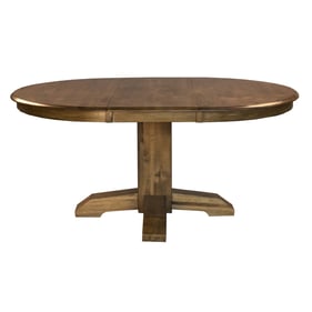 A-America Bennett Smoky Quartz 18 Inch Leaf Pedestal Table