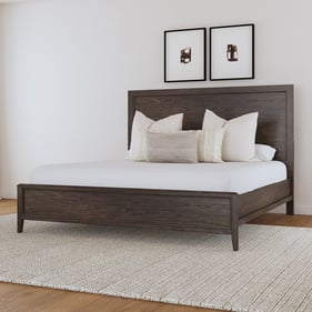 A-America Bryson Grey Brown King Panel Bed