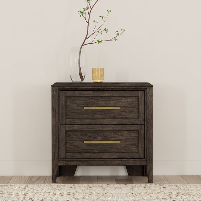 A-America Bryson Grey Brown Nightstand AAF-BRNSZ5760