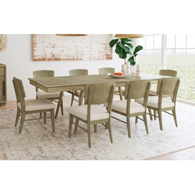 A-America Barbosa Dark Caramel 9pc Dining Room Set