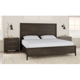 A-America Bryson Grey Brown 2pc Bedroom Set with King Panel Bed