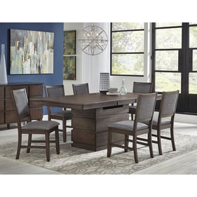 A-America Chesney Falcon Brown 7pc Dining Room Set