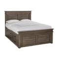 Glacier Point Queen Captains Bed, Greystone Finish