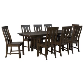 A-America Henderson Muscavadi Brown 9pc Dining Room Set