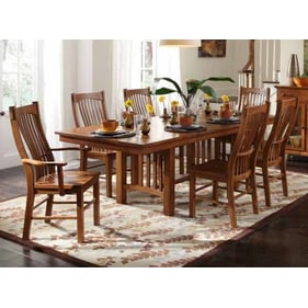 A-America Laurelhurst Mission Oak 7pc Dining Room Set