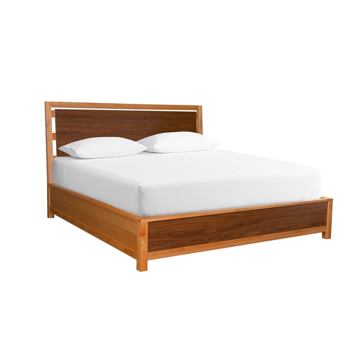 A-America Modway Warm Walnut Queen Panel Bed AAF-MOWWW5030