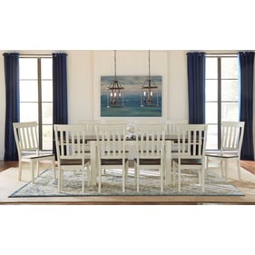 A-America Mariposa Cocoa Chalk 11pc Dining Room Set with Leg Table and Slat...