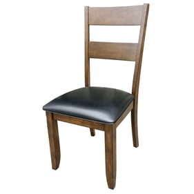 2 A-America Mariposa Rustic Whiskey Ladderback Side Chairs