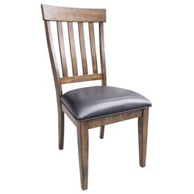 2 A-America Mariposa Rustic Whiskey Slatback Side Chairs