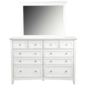 A-America Northlake White Dresser and Mirror