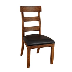 2 A-America Ozark Dark Brown Ladderback Side Chairs