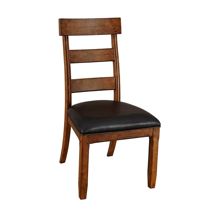 2 A-America Ozark Dark Brown Ladderback Side Chairs AAF-OZAMA2252