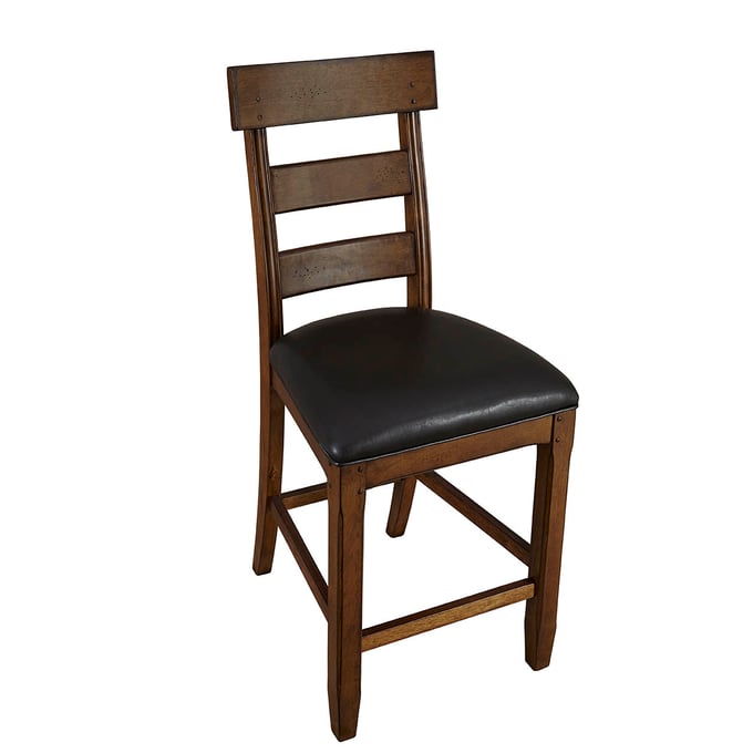 2 A-America Ozark Dark Brown Ladderback Counter Chairs AAF-OZAMA3252