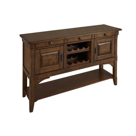 A-America Ozark Warm Pecan Wine Storage Sideboard