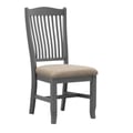 Port Townsend Slatback Side Chair with Upholstered Seating