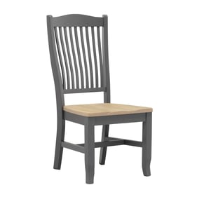 2 A-America Port Townsend Gull Grey Slatback Side Chairs