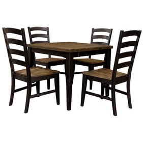 A-America Stormy Ridge Chickory Black 5pc Dining Room Set