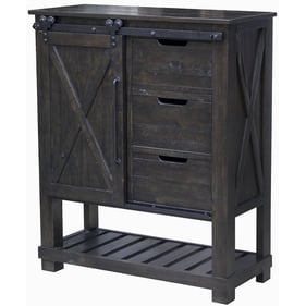 A-America Sun Valley Charcoal Barn Door Chest