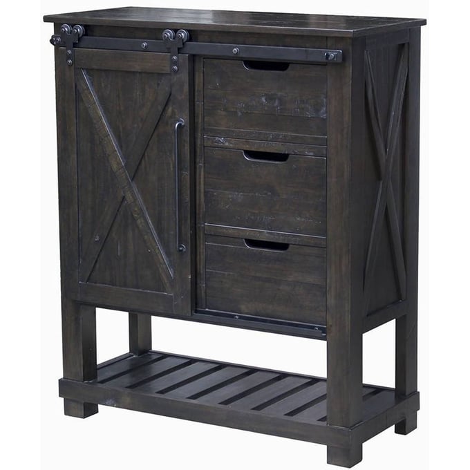 A-America Sun Valley Charcoal Barn Door Chest AAF-SUVCL5630