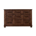 Sun Valley 9-Drawer Dresser, Rustic Timber Finish