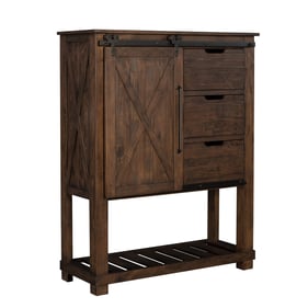 A-America Sun Valley Rustic Timber Barn Door Chest