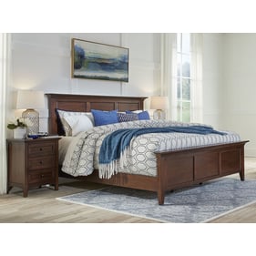 A-America Westlake Cherry Brown 2pc Bedroom Set with King Mansion Bed