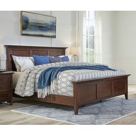 A-America Westlake Cherry Brown Queen Mansion Bed