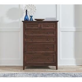 A-America Westlake Cherry Brown 6 Drawer Chest