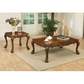 Acme Furniture Dresden Cherry Oak 3pc Coffee Table Set