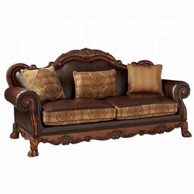 Acme Furniture Dresden Brown Cherry Oak Sofa