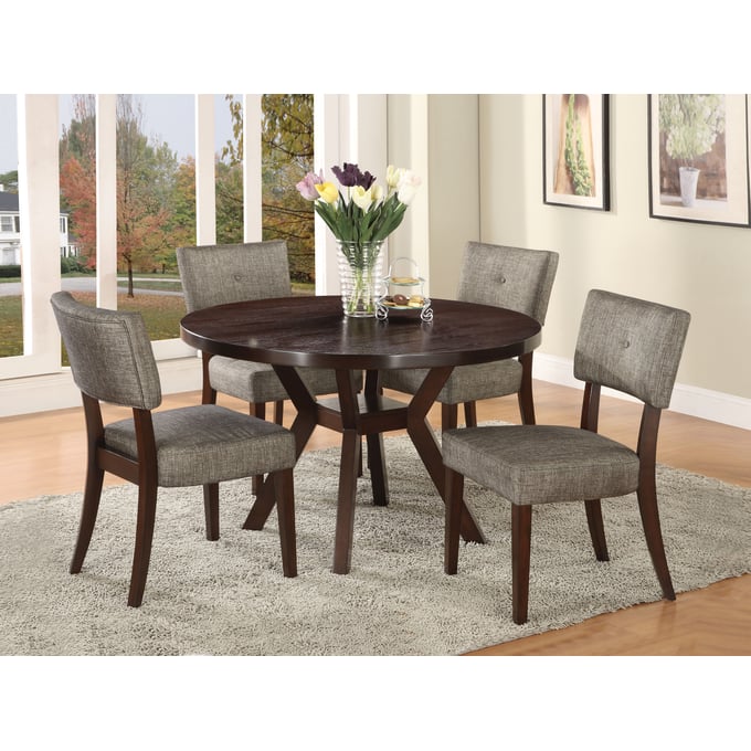 Acme Furniture Drake Grey Espresso 5pc Dining Room Set ACM-16250-SETS