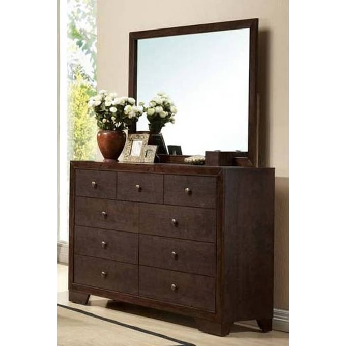 Acme Furniture Madison Espresso Dresser and Mirror ACM-19574-75