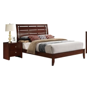 Acme Furniture Ilana Brown Cherry 2pc Bedroom Set with King Bed