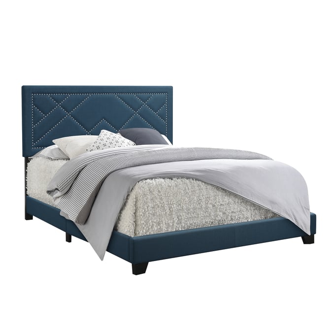 Acme Furniture Ishiko Dark Teal King Bed ACM-20857EK