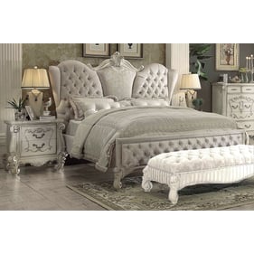 Acme Furniture Versailles Ivory Bone White 2pc Bedroom Set With King Bed