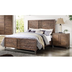 Acme Furniture Andria Reclaimed Oak 4pc Bedroom Set With Queen Bed