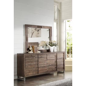 Acme Furniture Andria Reclaimed Oak Dresser And Mirror