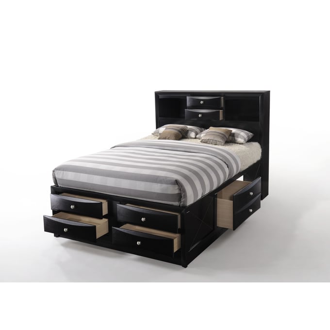 Acme Furniture Ireland Black King Storage Bed ACM-21606EK