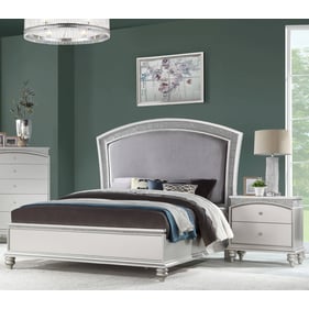 Acme Furniture Maverick Platinum 4pc Bedroom Set With Queen Bed