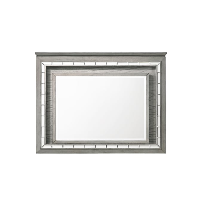 Acme Furniture Antares Light Gray Oak LED Mirror ACM-21824