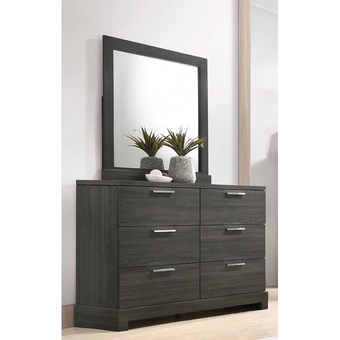 Acme Furniture Lantha Gray Oak Dresser and Mirror ACM-22034-5